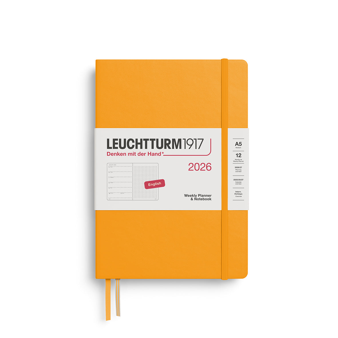 Weekly Planner & Dotted Notebook 2026 Hardcover