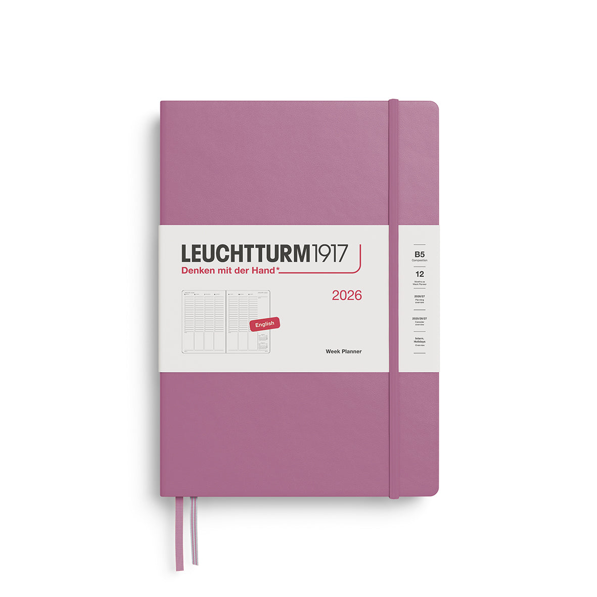 Vertical Week Planner 2026 Hardcover