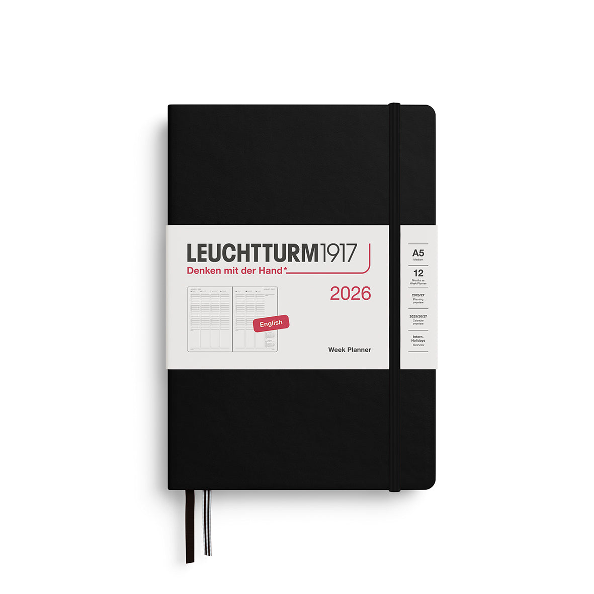 Vertical Week Planner 2026 Hardcover