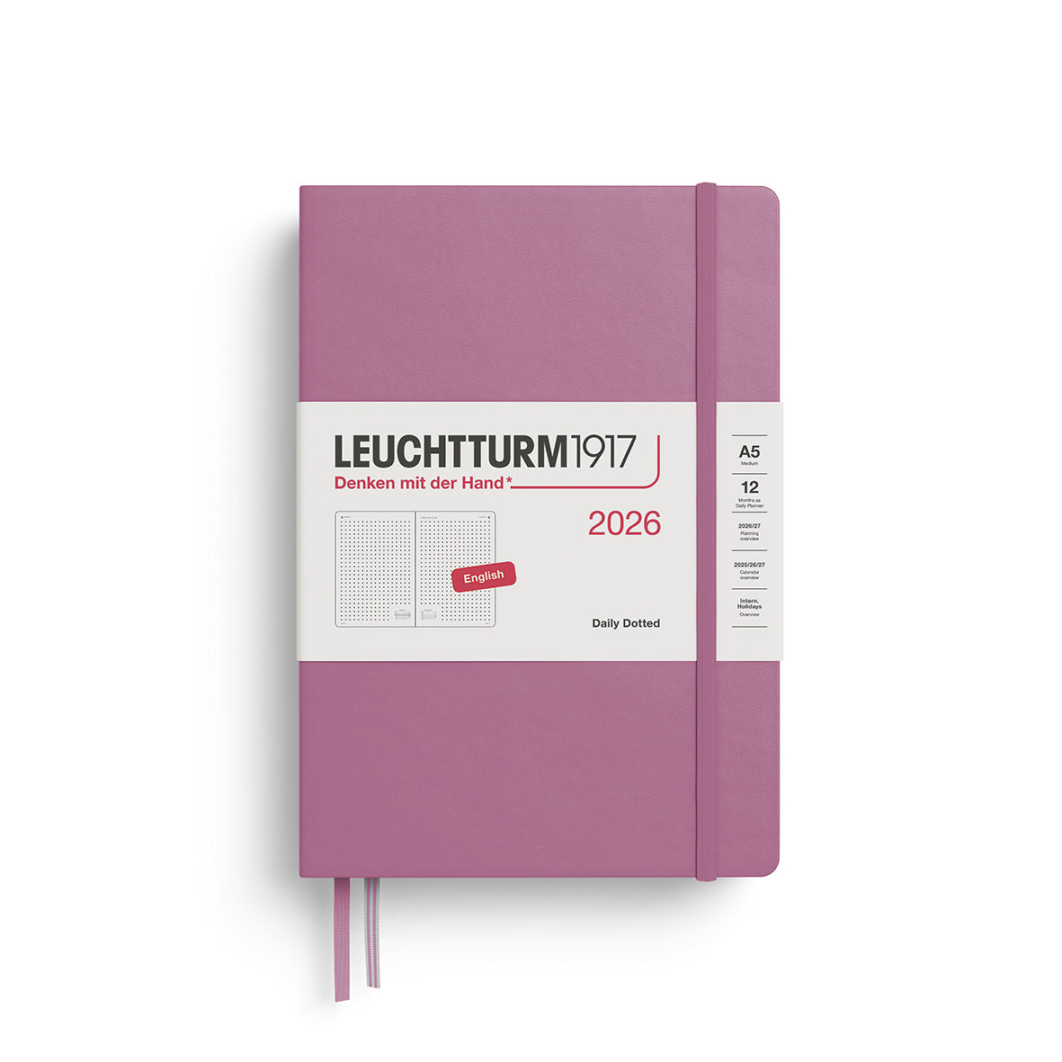 Daily Planner Dotted 2026 Hardcover