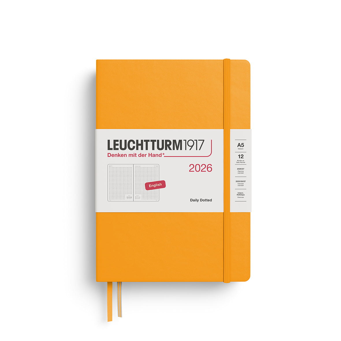 Daily Planner Dotted 2026 Hardcover