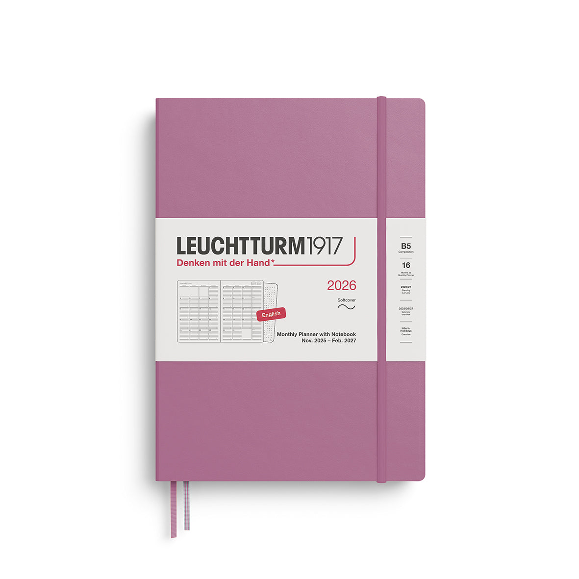 Monthly Planner and Notebook 2026 Softcover