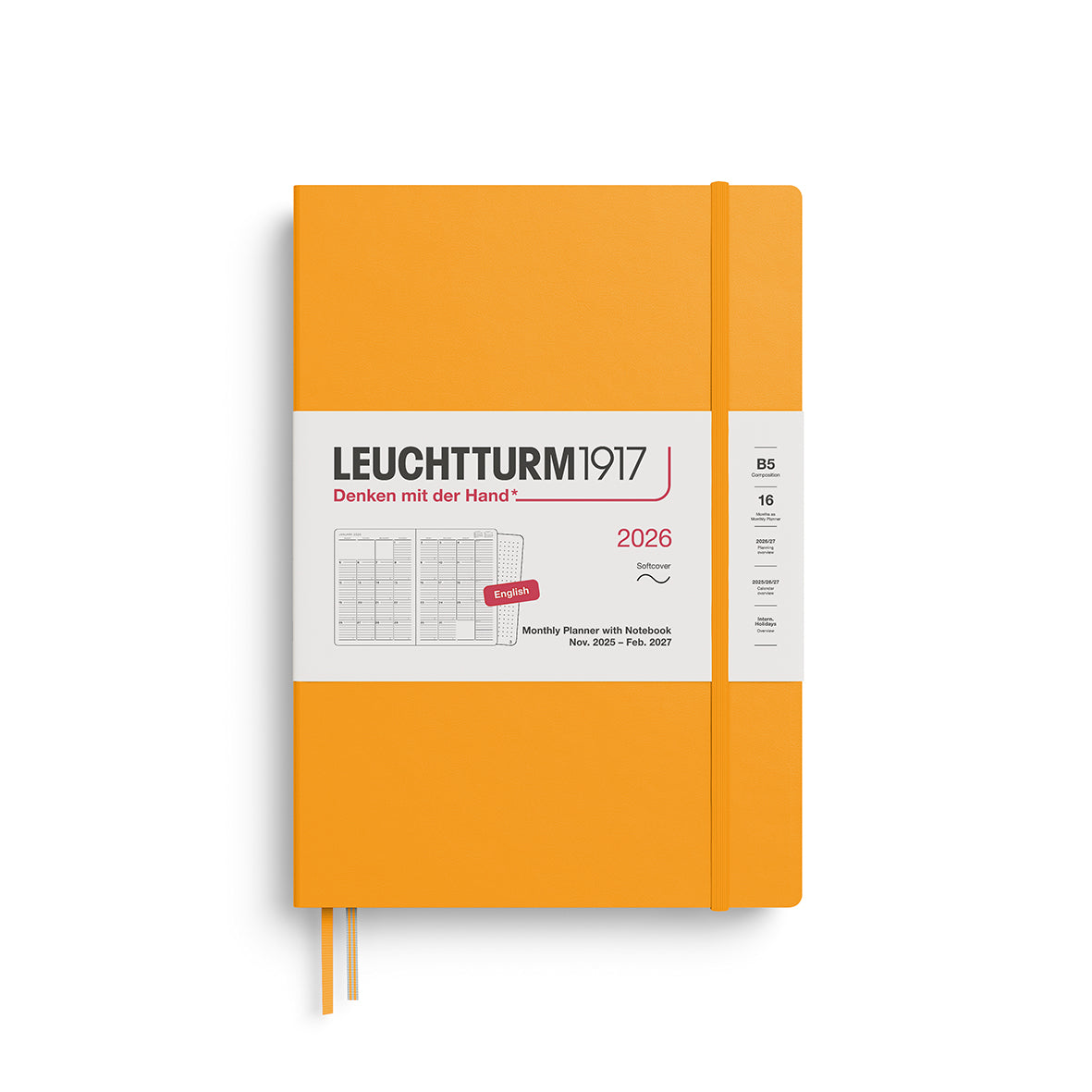 Monthly Planner and Notebook 2026 Softcover