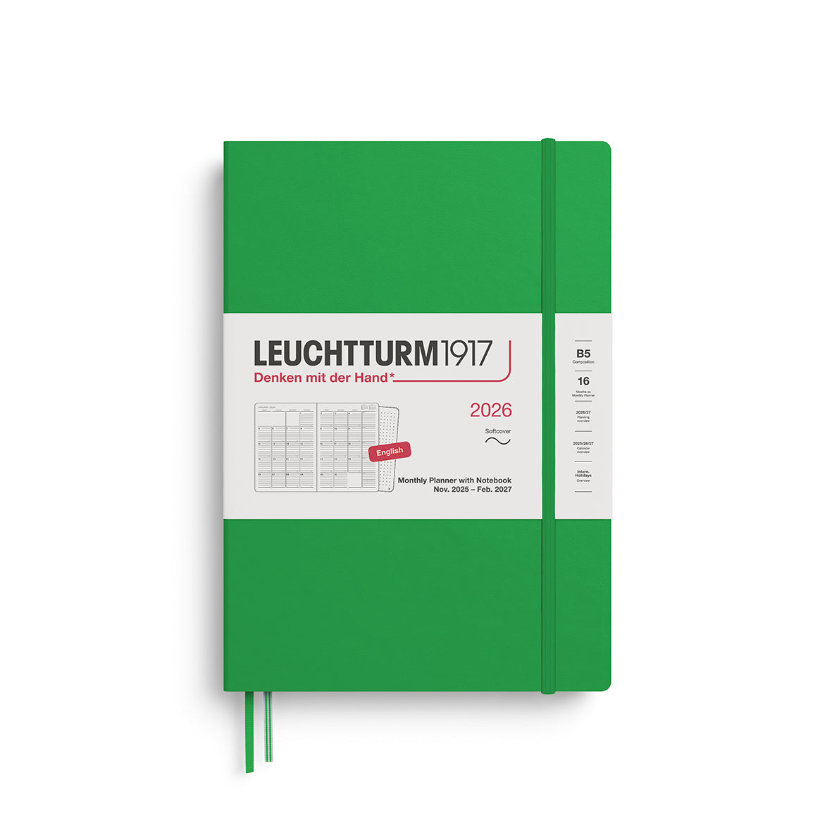 Monthly Planner and Notebook 2026 Softcover