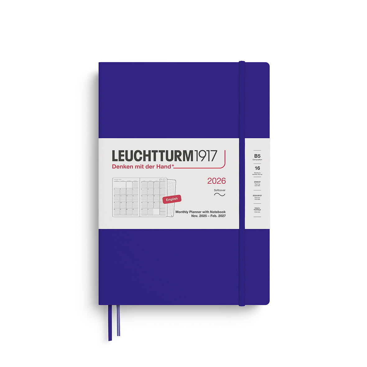 Monthly Planner and Notebook 2026 Softcover