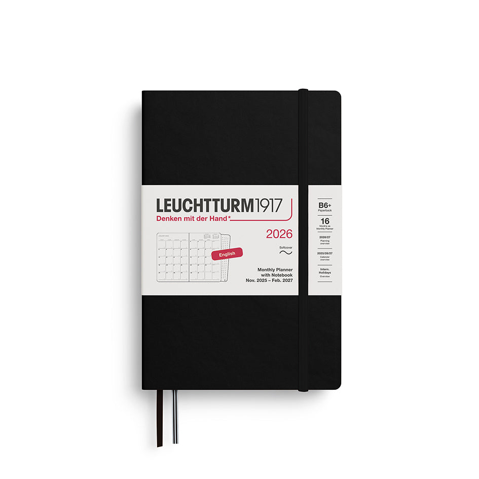 Monthly Planner and Notebook 2026 Softcover