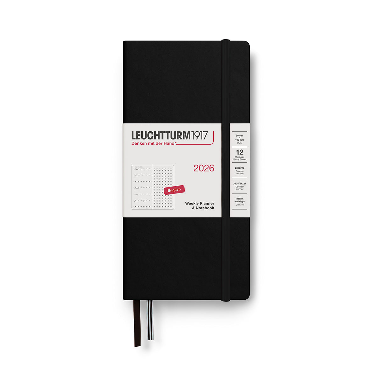 Weekly Planner & Dotted Notebook 2026 Hardcover
