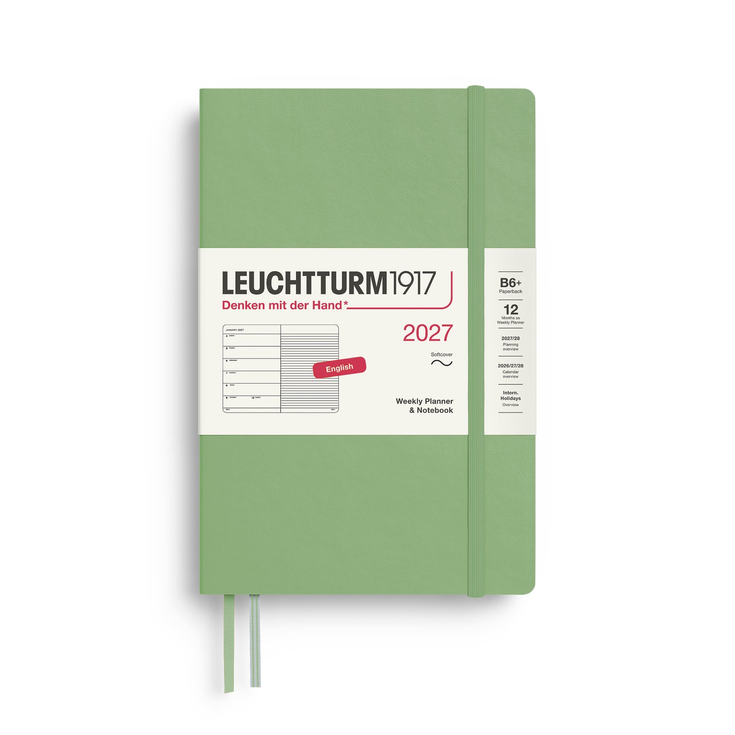 Weekly Planner & Notebook 2027 Softcover