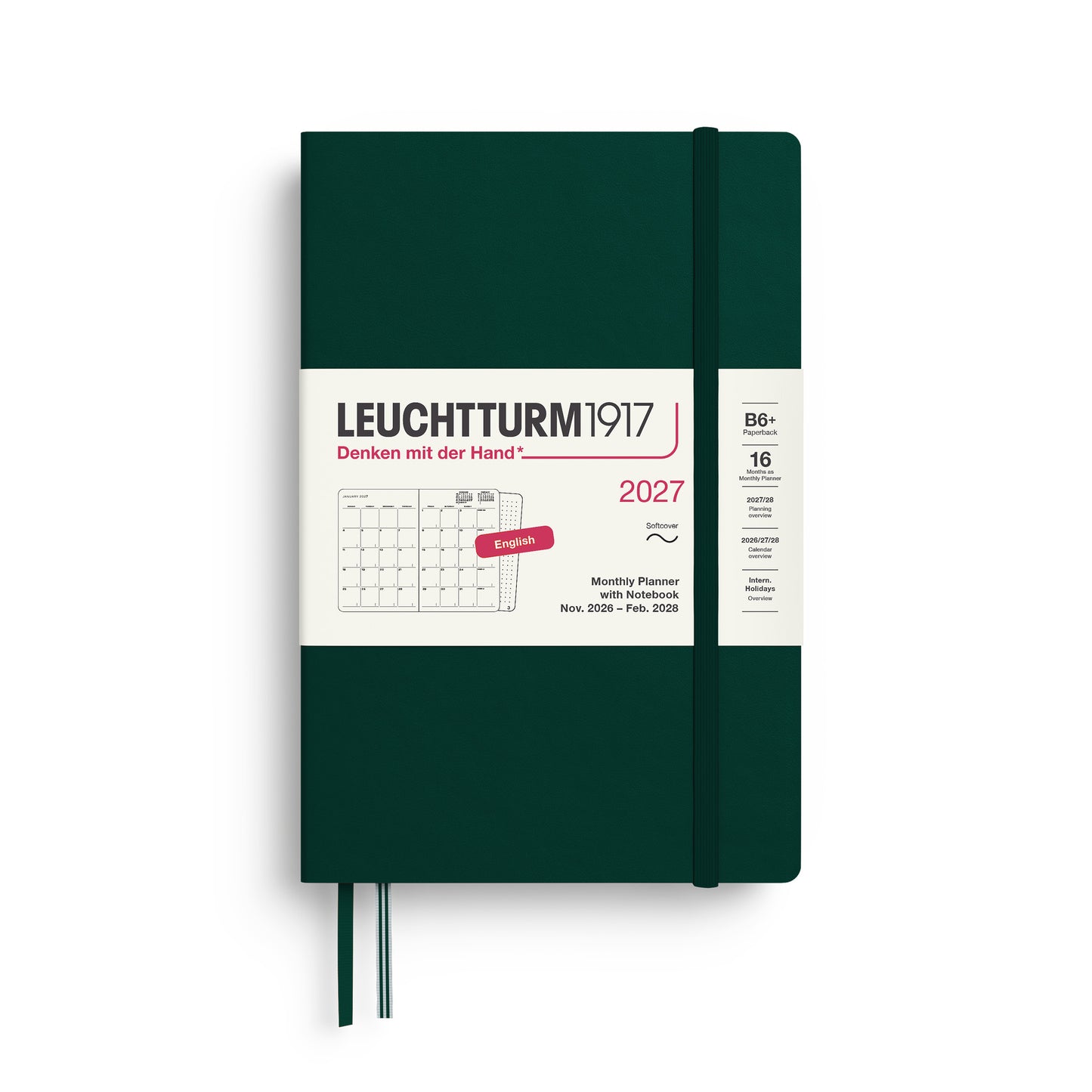 Monthly Planner & Notebook 2027 Softcover