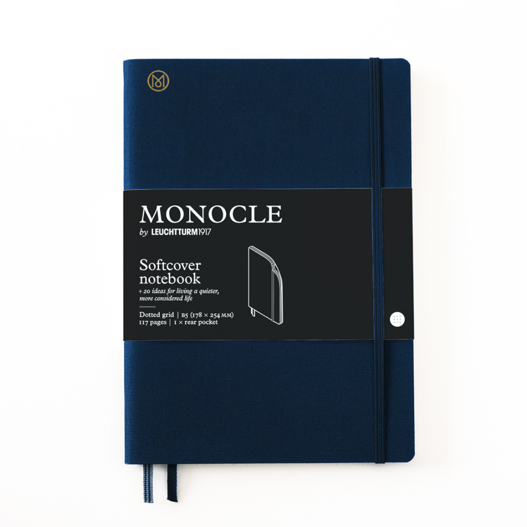 B5 Dotted Linen Softcover Notebook