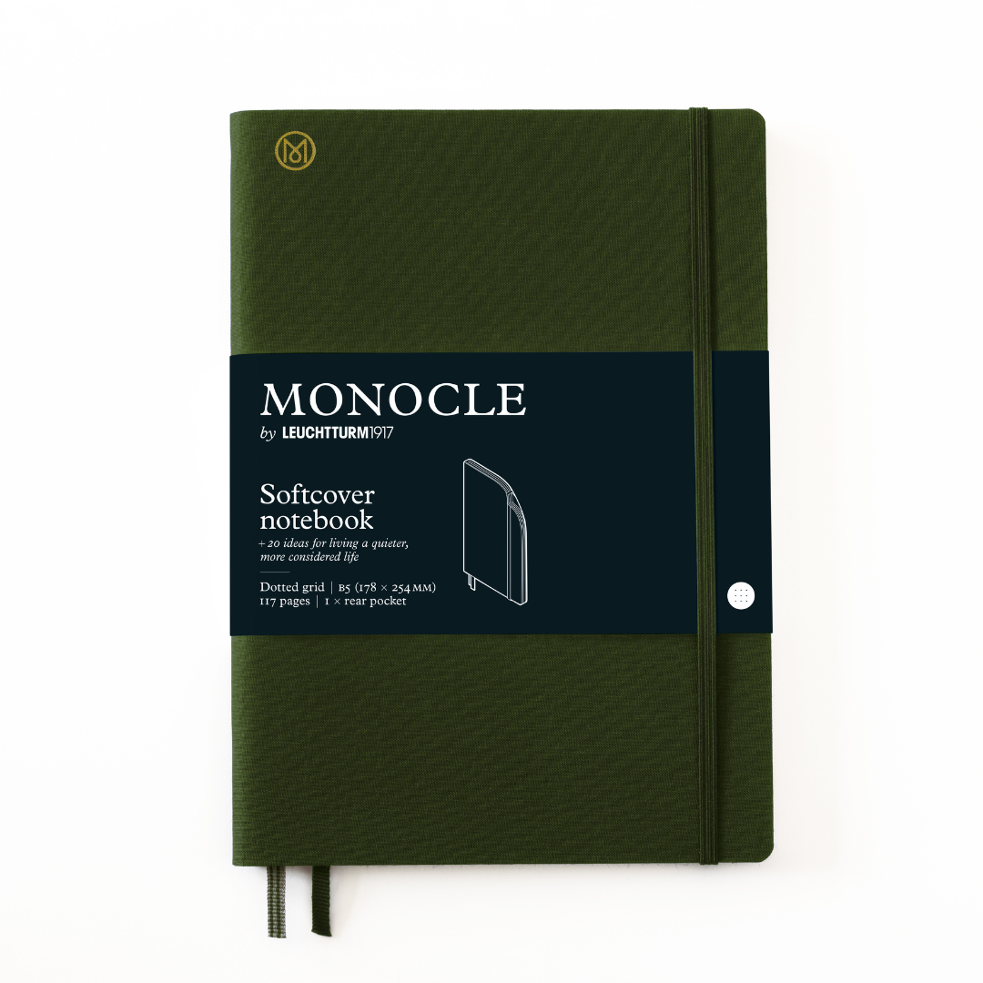 B5 Dotted Linen Softcover Notebook