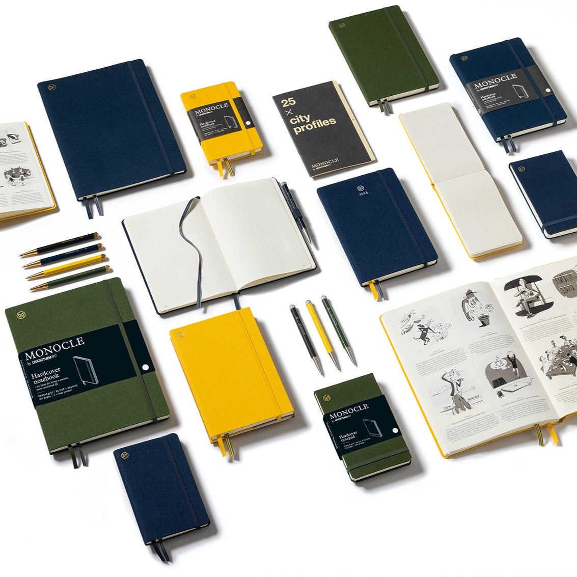 B5 Dotted Linen Hardcover Notebook