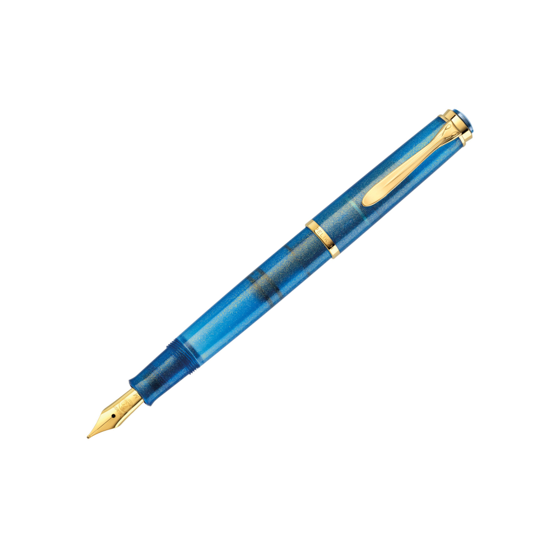 Pelikan Lapis Blue Pen Classic M200 Golden Lapis Special Edition