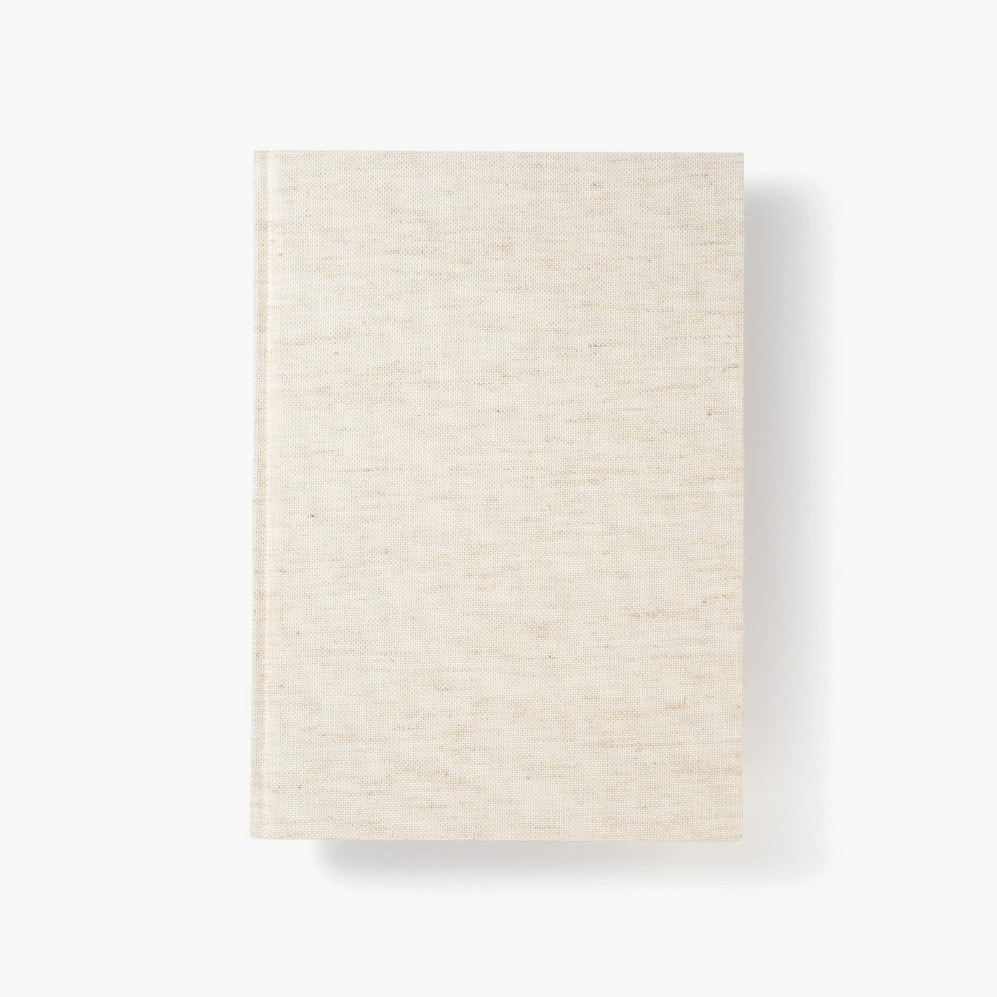 A5 Square Grid Linen Hardcover Notebook - Beige