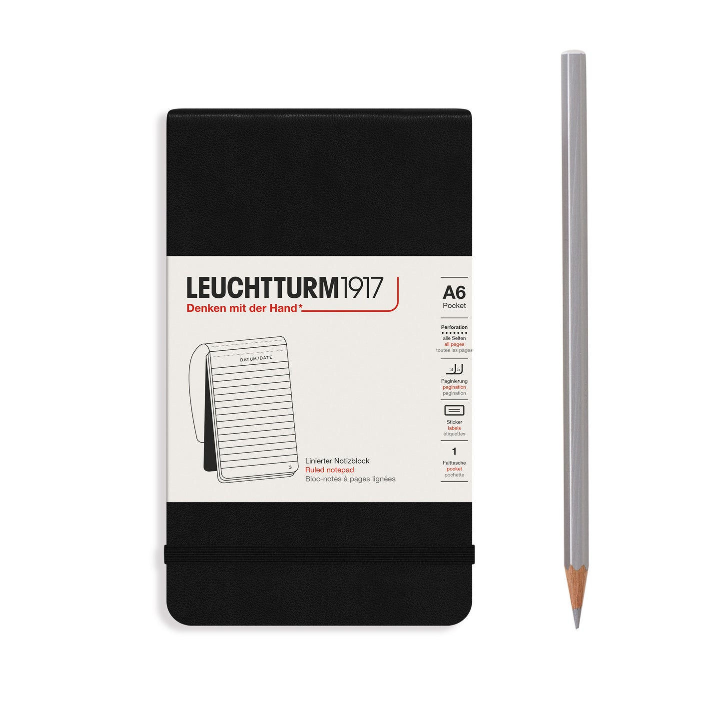 Pocket A6 Hardcover Notepad