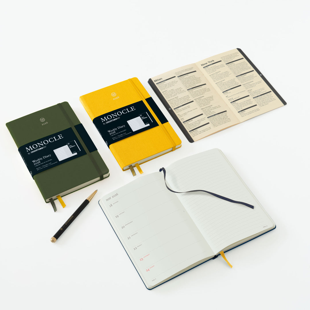 Weekly Planner & Notebook 2026 B6+ Linen Hardcover