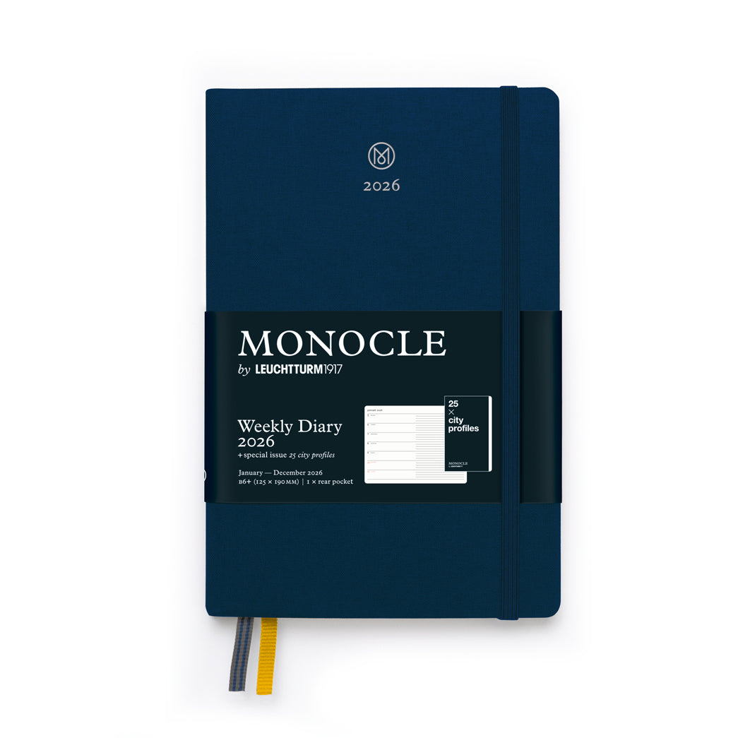 Weekly Planner & Notebook 2026 B6+ Linen Hardcover