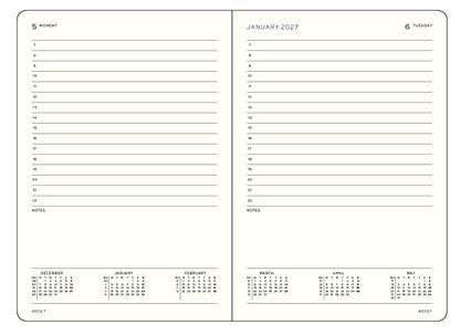 Daily Planner 2027 Hardcover