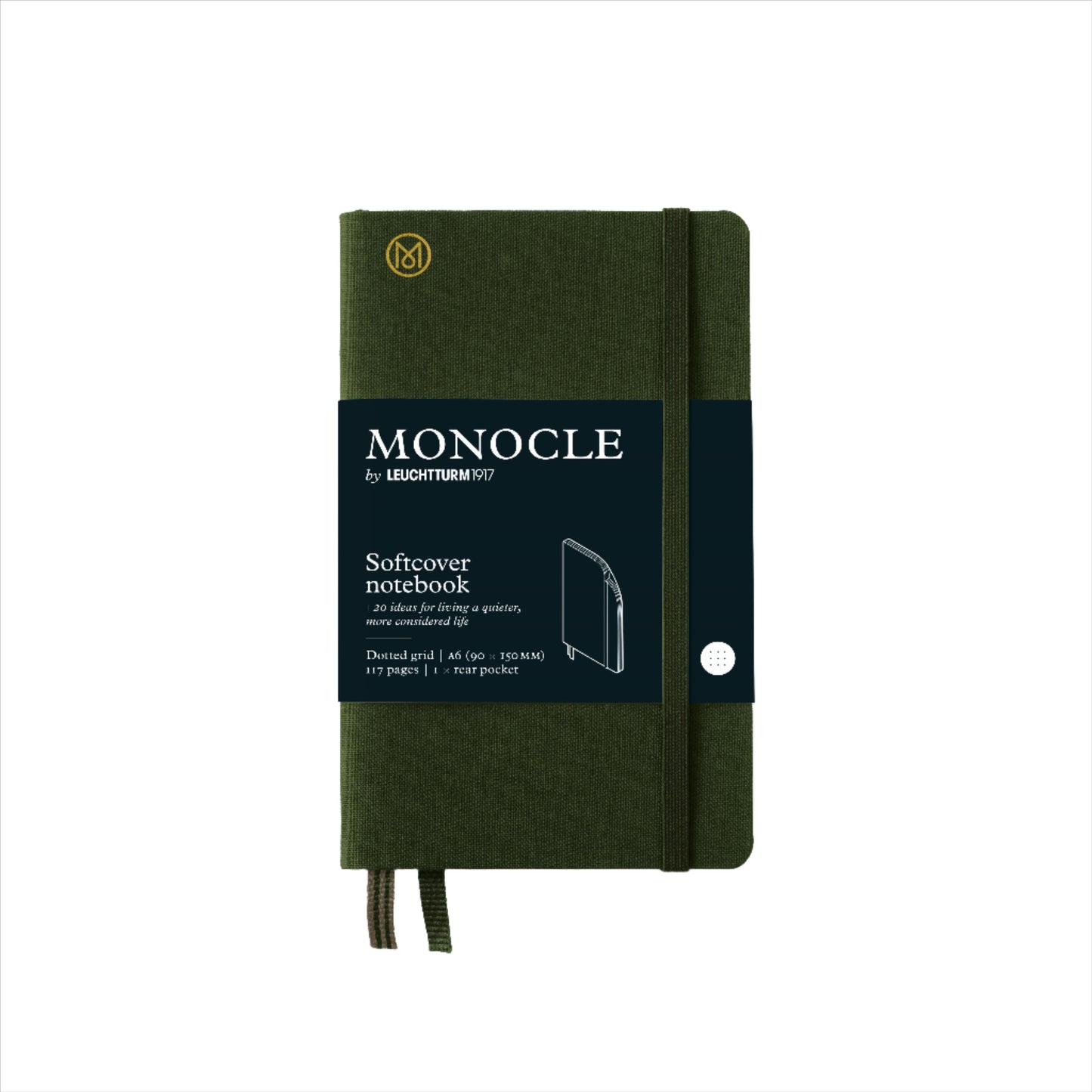 A6 Dotted Linen Softcover Notebook