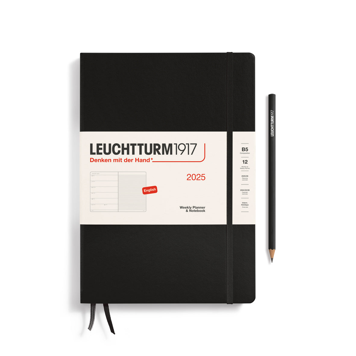 Weekly Planner & Notebook 2025 Hardcover