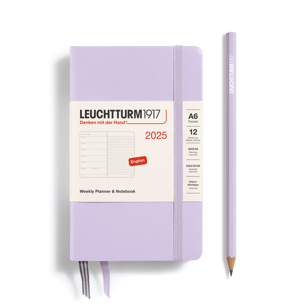 Weekly Planner & Notebook 2025 Hardcover