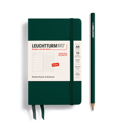 Weekly Planner & Notebook 2025 Hardcover