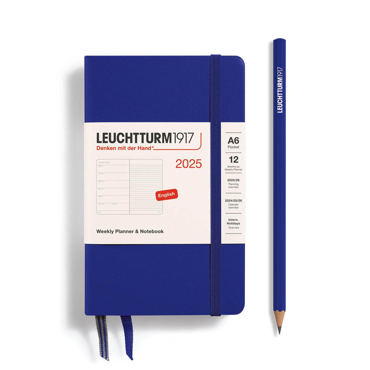 Weekly Planner & Notebook 2025 Hardcover