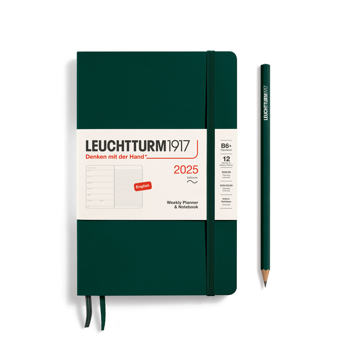 Weekly Planner & Notebook 2025 Softcover