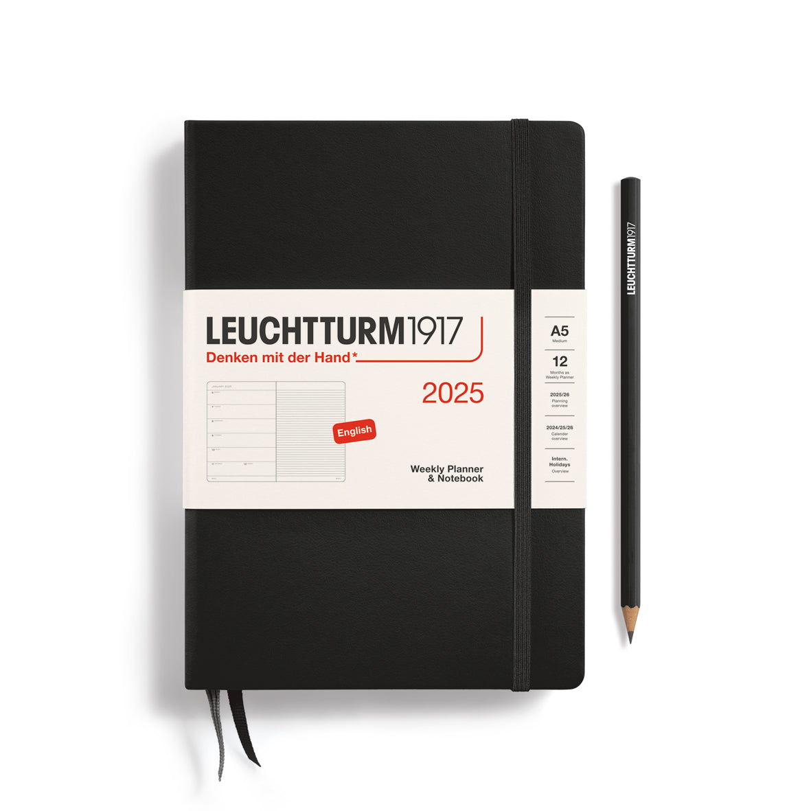 Weekly Planner & Notebook 2025 Hardcover