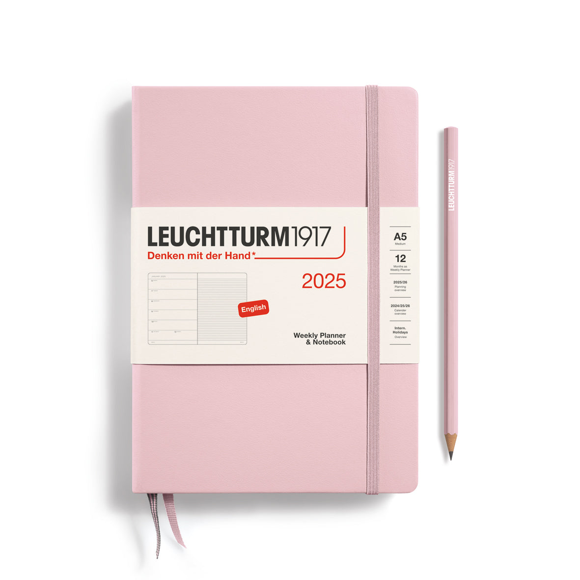 Weekly Planner & Notebook 2025 Hardcover