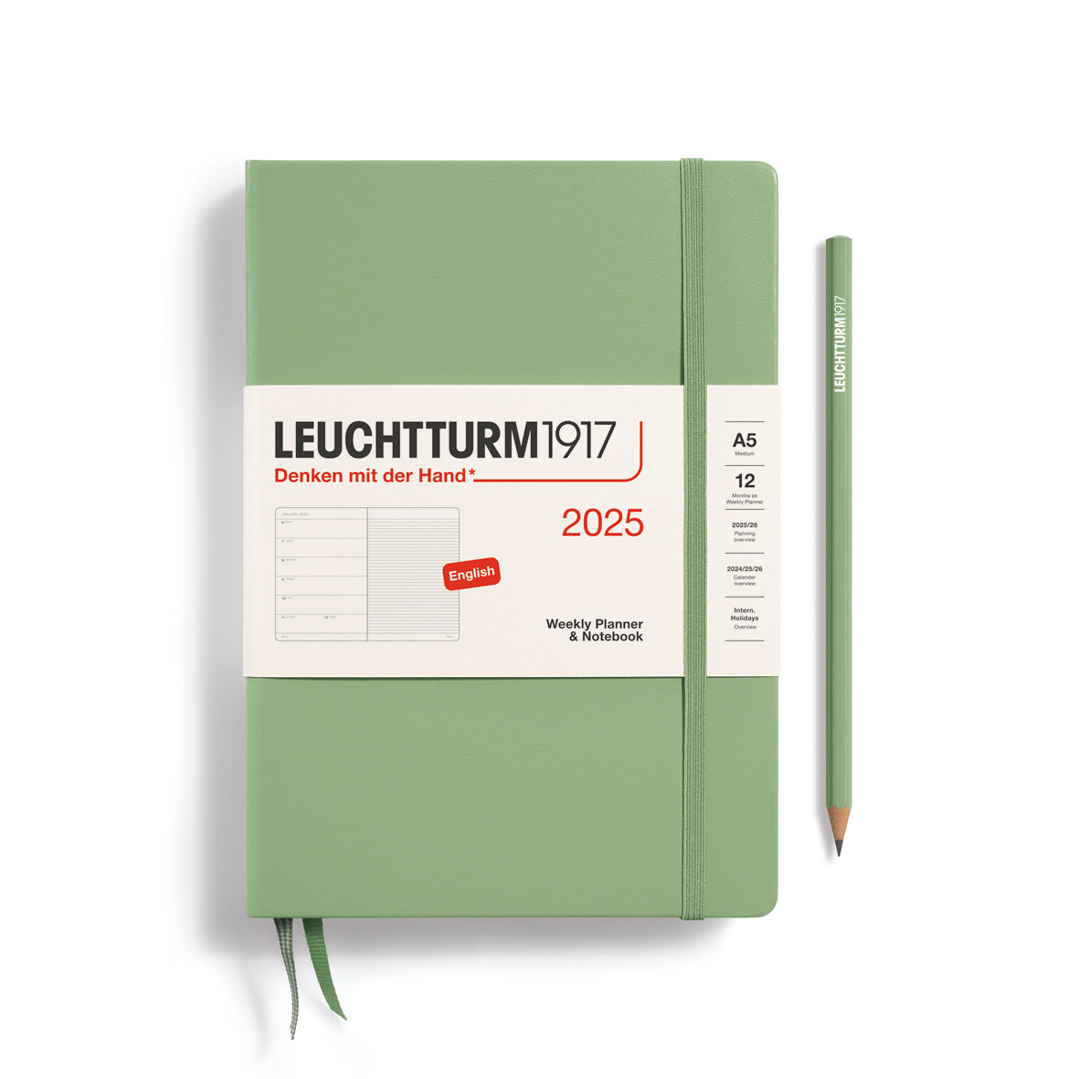 Weekly Planner & Notebook 2025 Hardcover