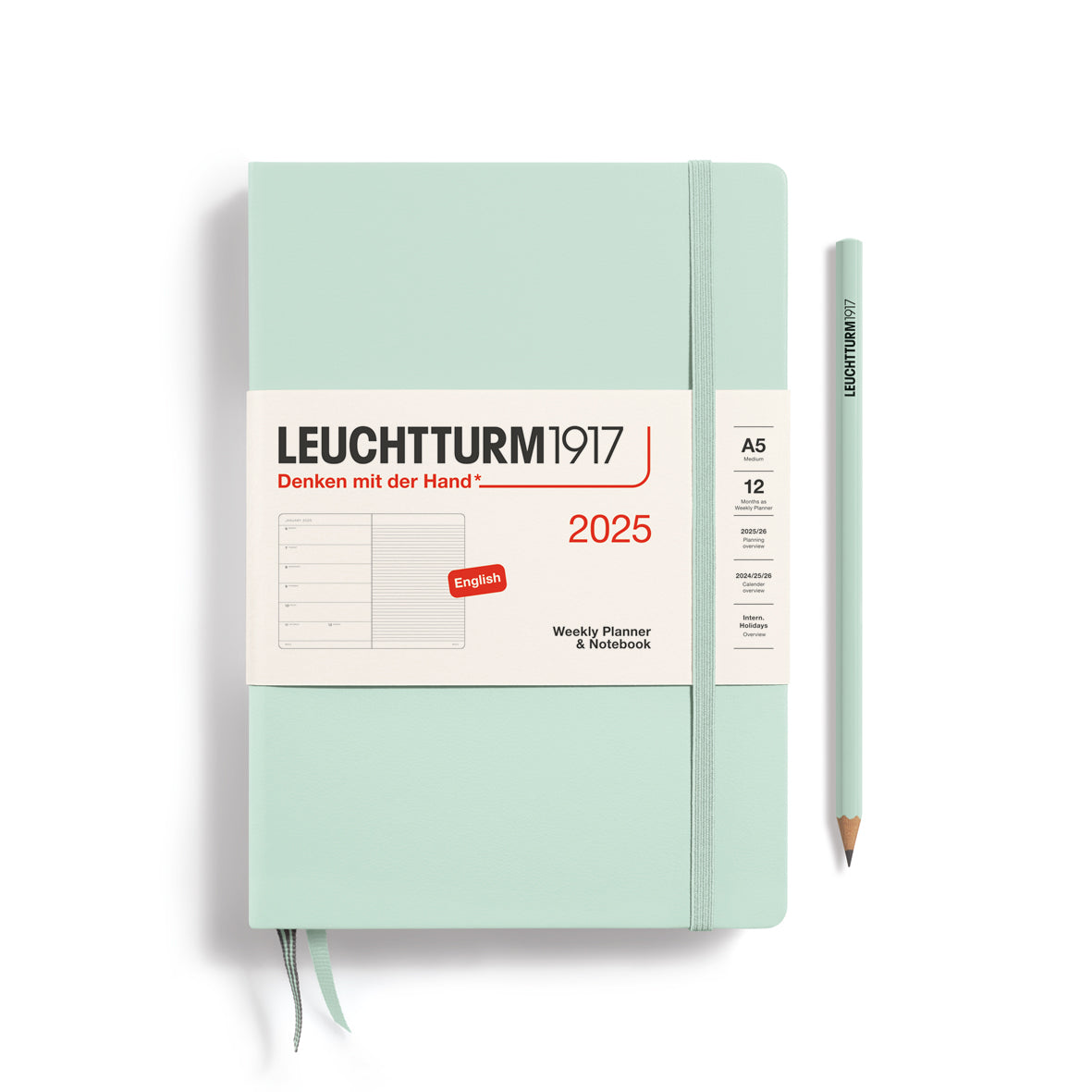Weekly Planner & Notebook 2025 Hardcover
