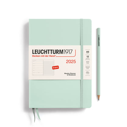Weekly Planner & Notebook 2025 Hardcover