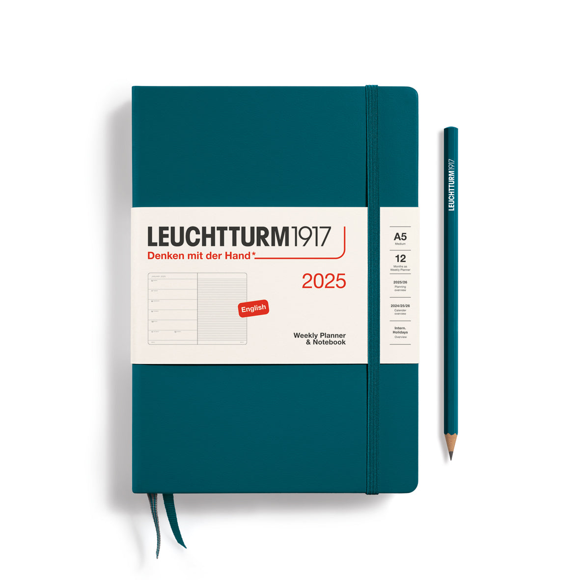 Weekly Planner & Notebook 2025 Hardcover