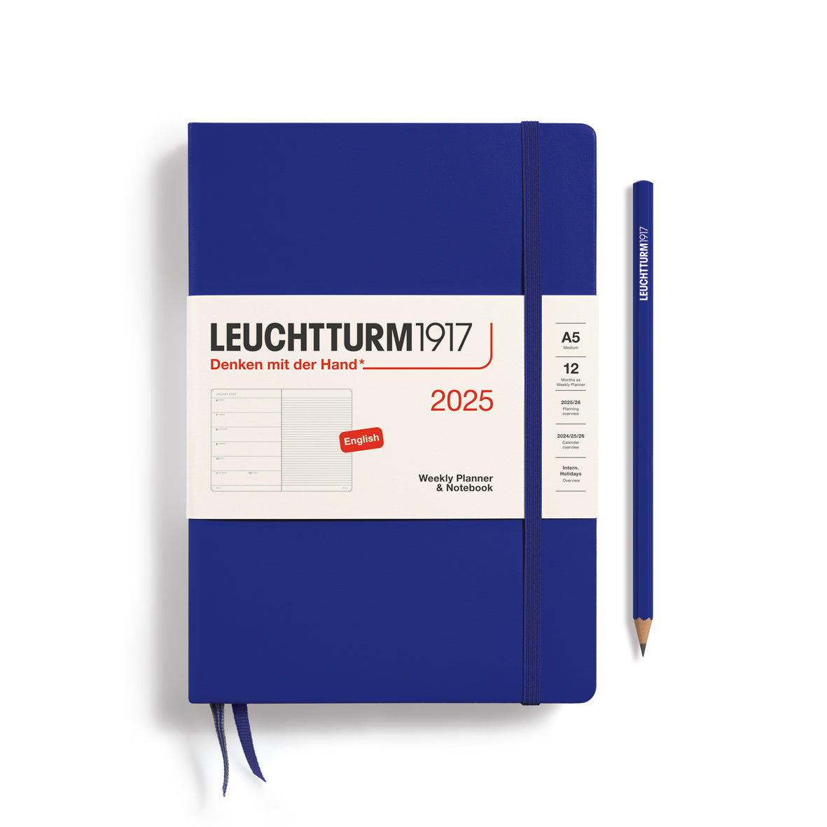 Weekly Planner & Notebook 2025 Hardcover