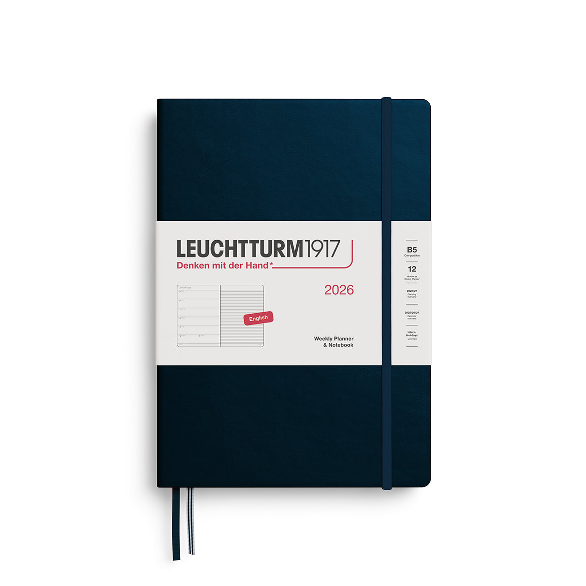 Weekly Planner & Notebook 2026 Hardcover