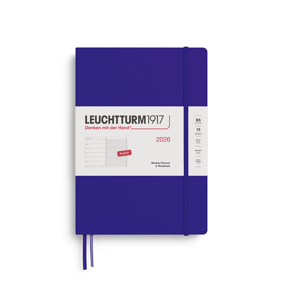 Weekly Planner & Notebook 2026 Hardcover