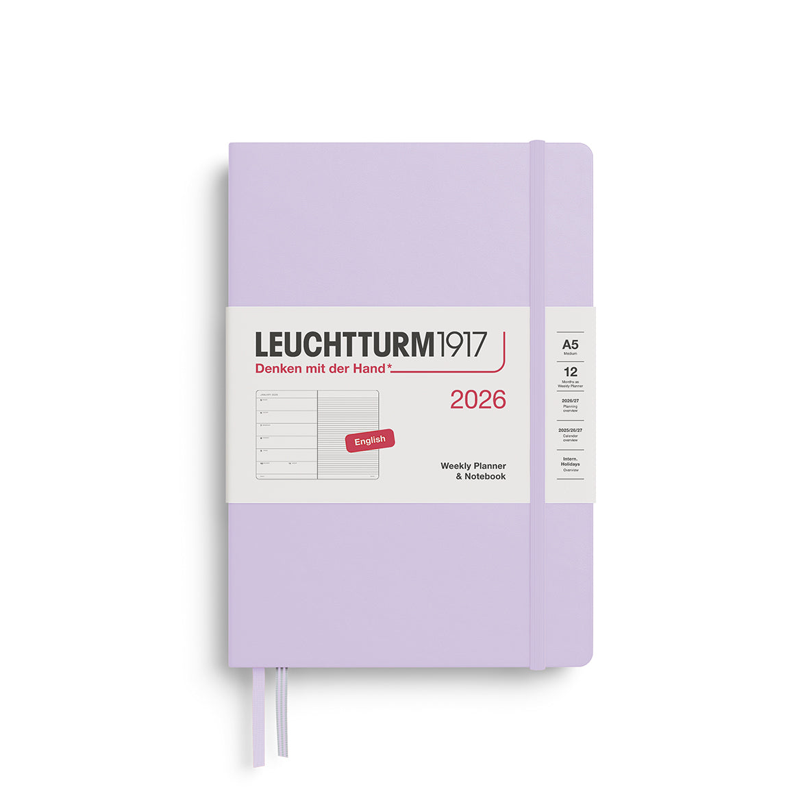 Weekly Planner & Notebook 2026 Hardcover