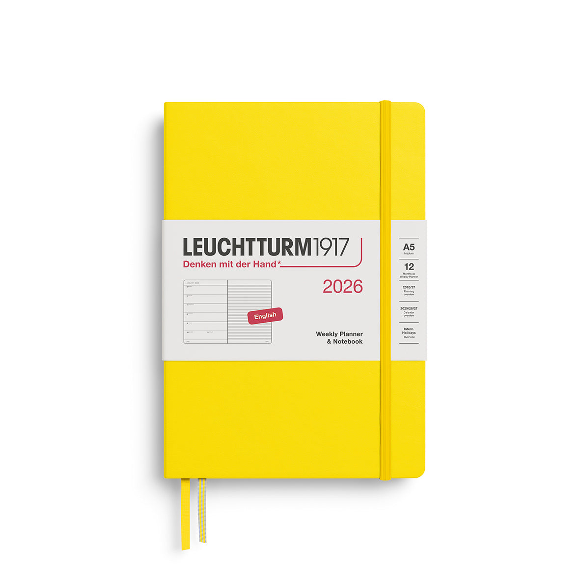 Weekly Planner & Notebook 2026 Hardcover