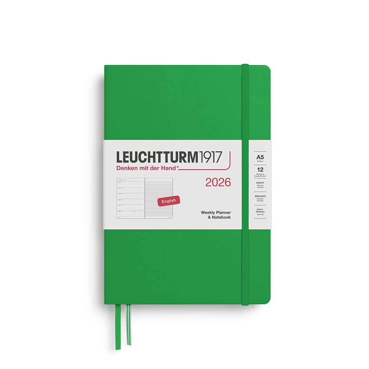 Weekly Planner & Notebook 2026 Hardcover