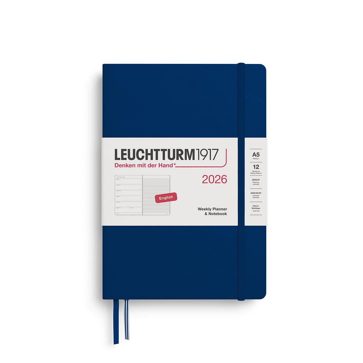 Weekly Planner & Notebook 2026 Hardcover