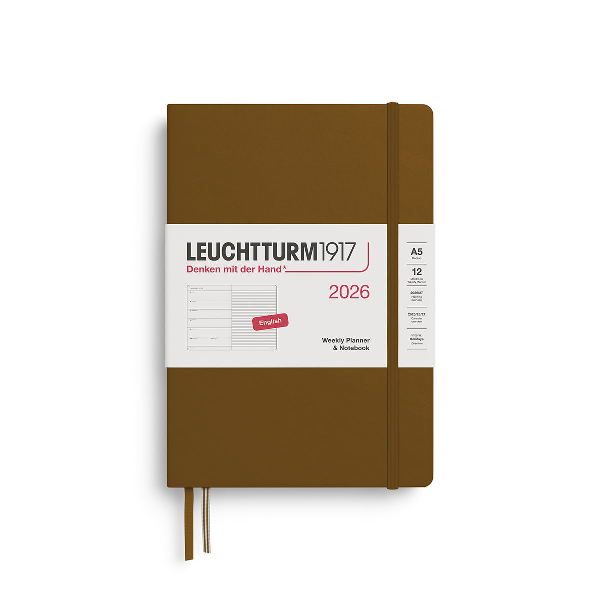 Weekly Planner & Notebook 2026 Hardcover