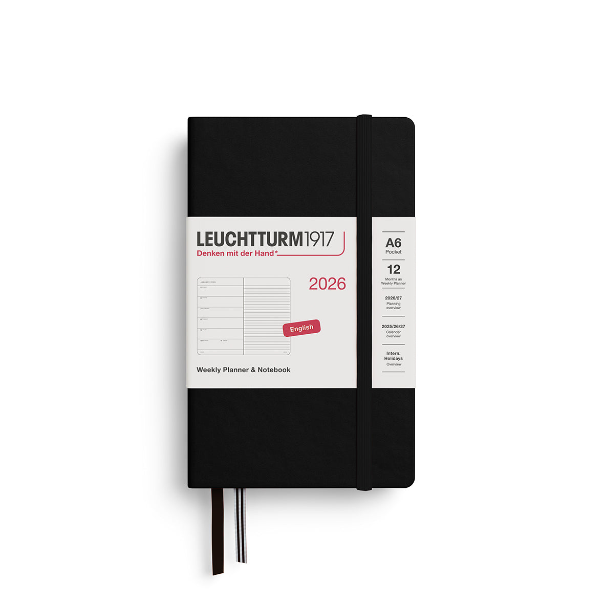 Weekly Planner & Notebook 2026 Hardcover