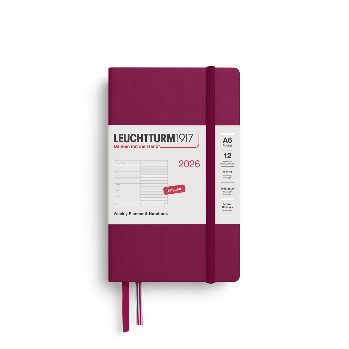 Weekly Planner & Notebook 2026 Hardcover