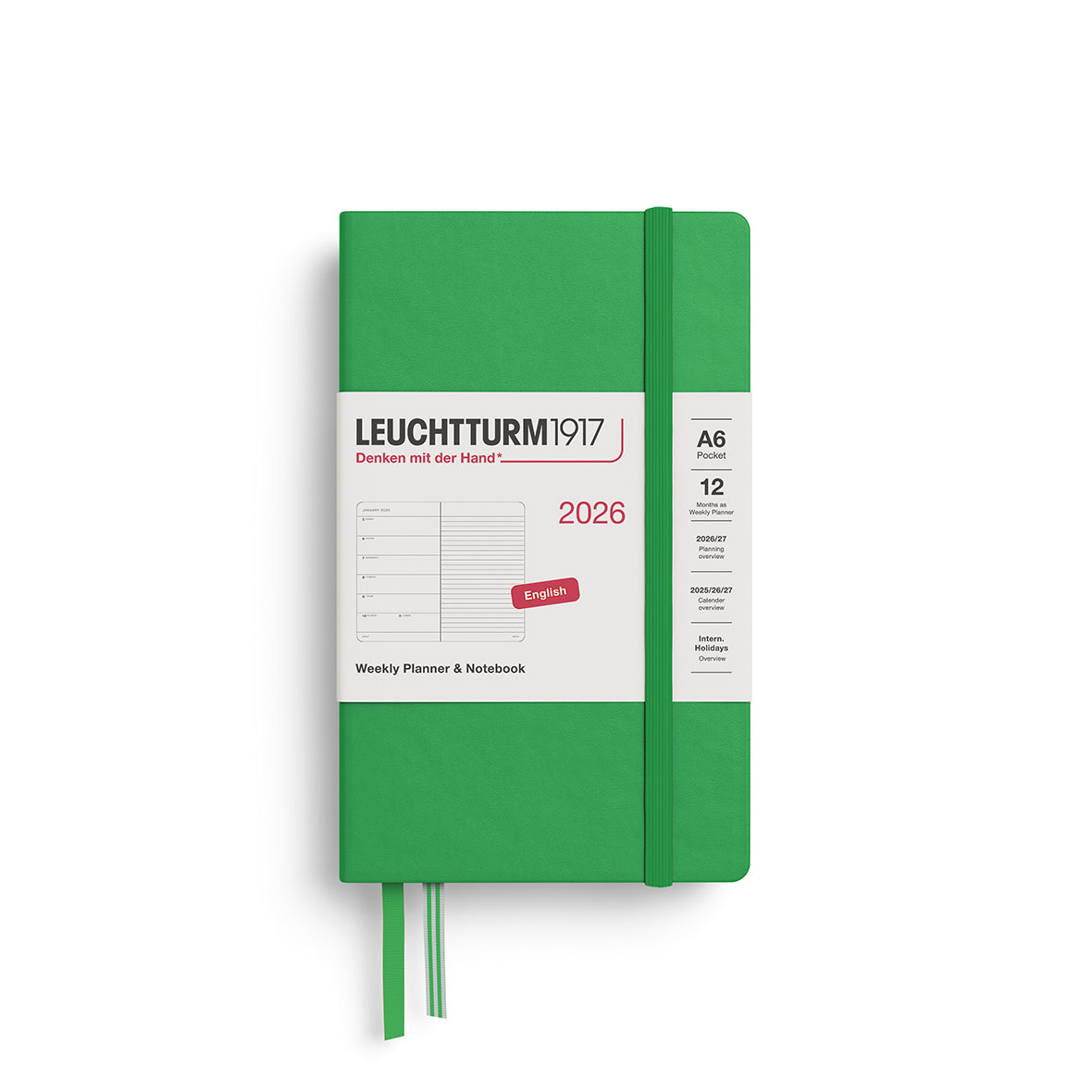 Weekly Planner & Notebook 2026 Hardcover
