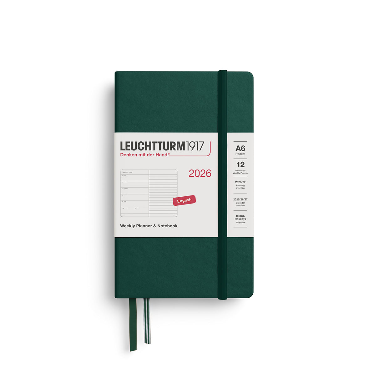 Weekly Planner & Notebook 2026 Hardcover