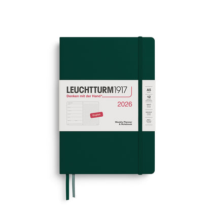Weekly Planner & Dotted Notebook 2026 Hardcover