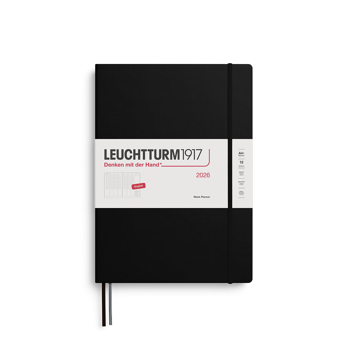 Vertical Week Planner 2026 Hardcover