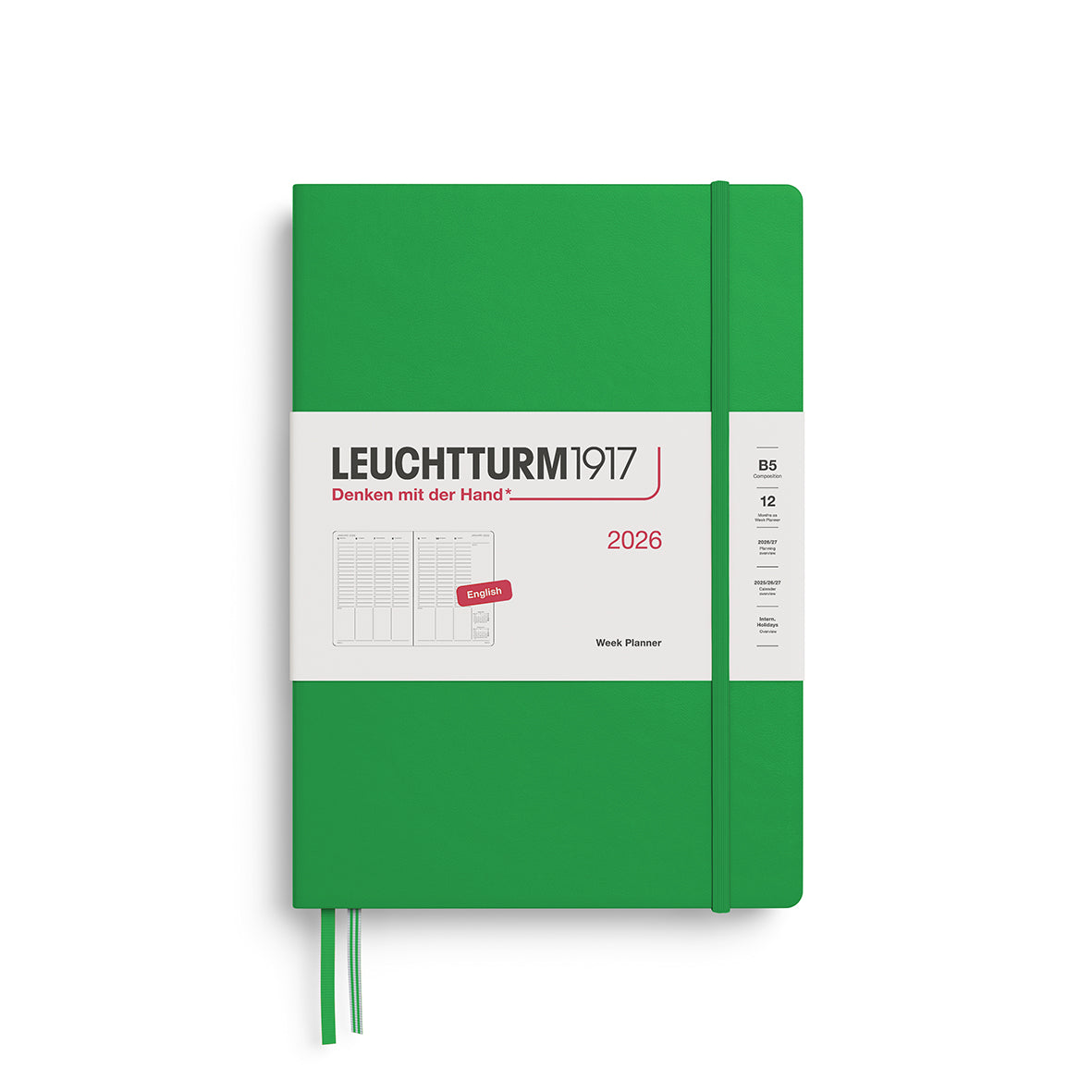 Vertical Week Planner 2026 Hardcover