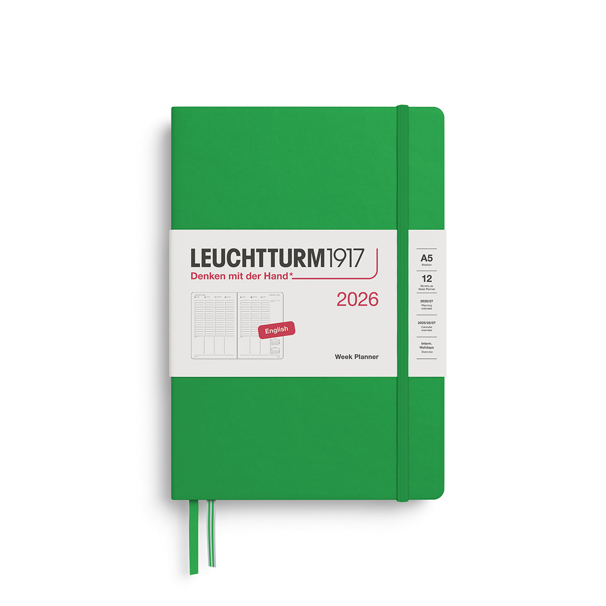 Vertical Week Planner 2026 Hardcover